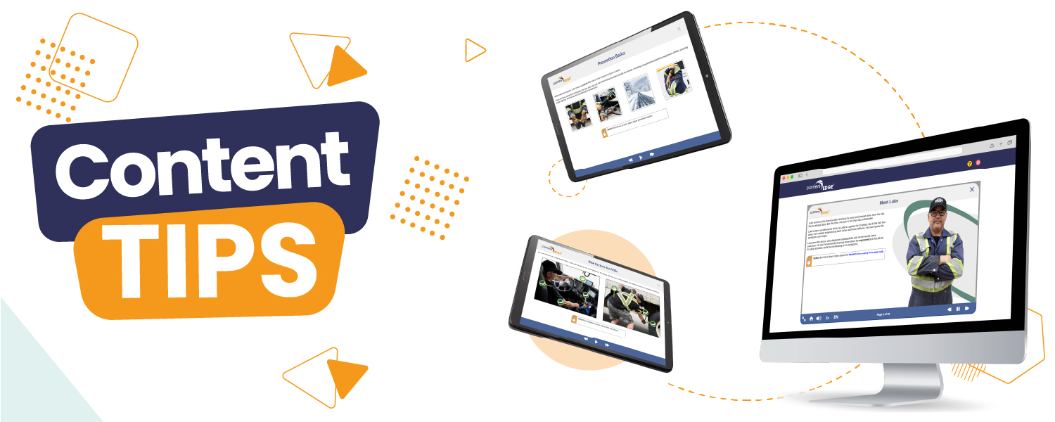 Content tips and floating tablets