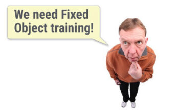 Man saying 'we need fixed object training'
